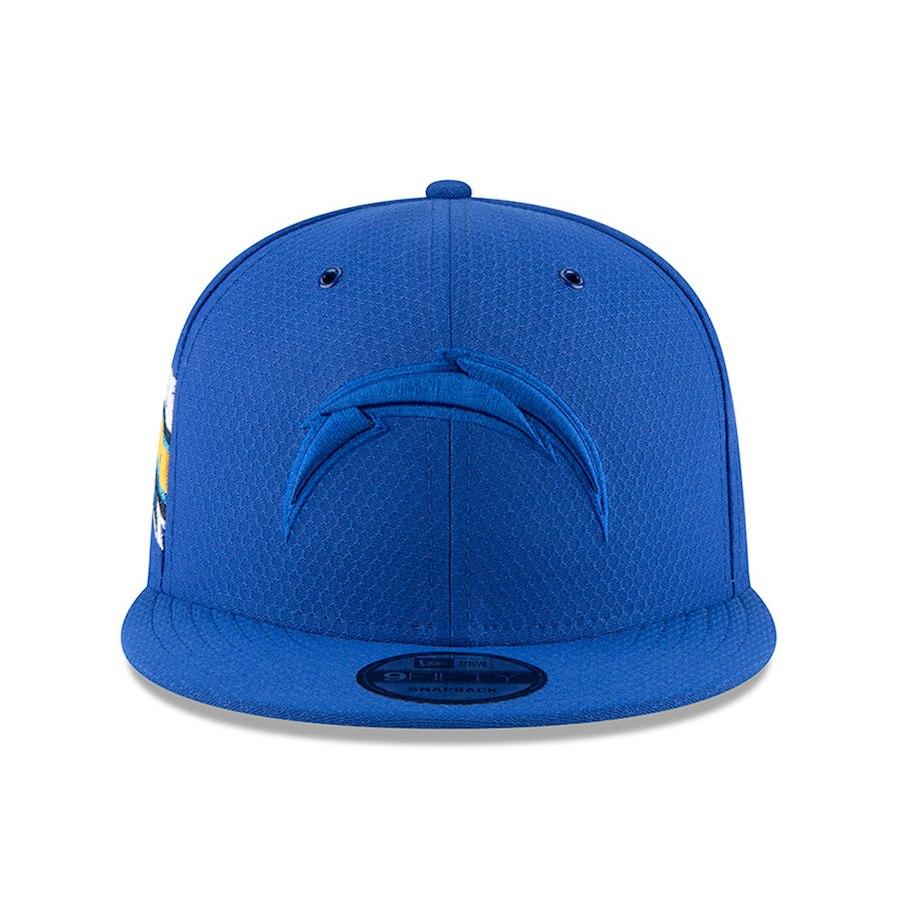 New Era Los Angeles Chargers Blue 2018 NFL Sideline Color Rush Official 9FIFTY Snapback Adjustable Hat