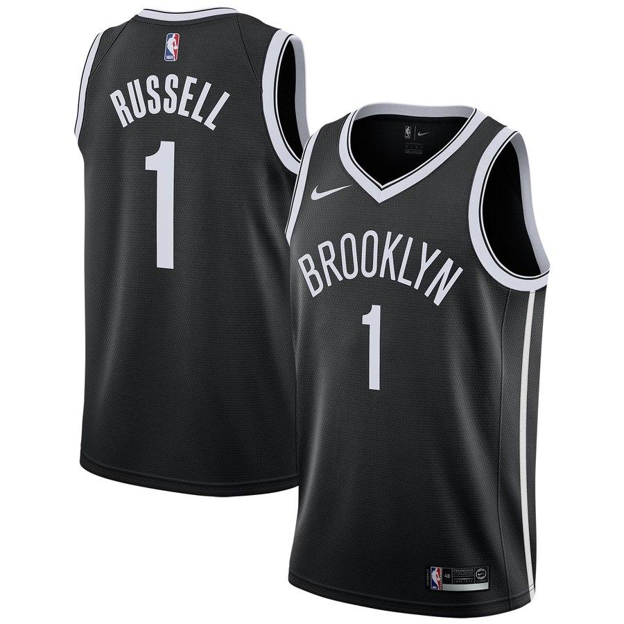 D'Angelo Russell Brooklyn Nets Nike Swingman Jersey - Black
