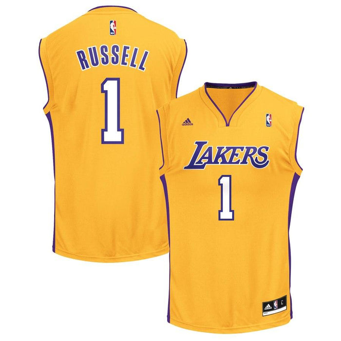 D'Angelo Russell Los Angeles Lakers Adidas Replica Jersey - Gold
