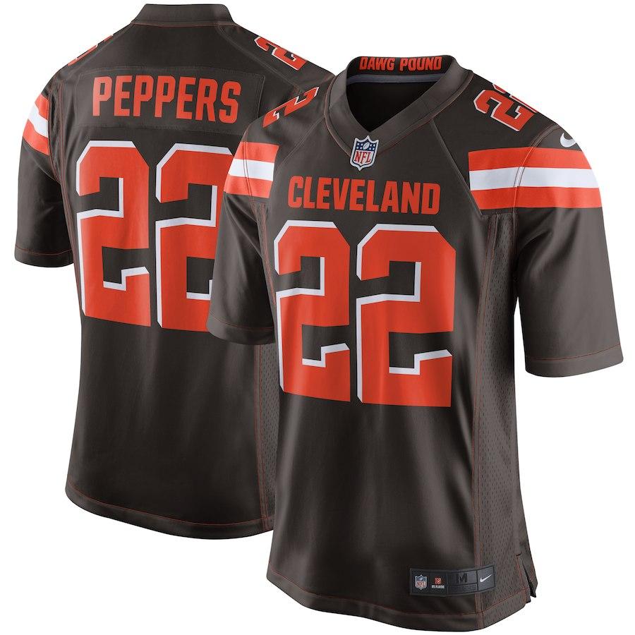 Men's Cleveland Browns Jabrill Peppers Nike White Game Jersey