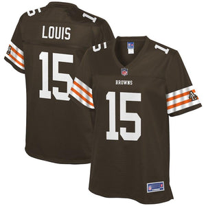 Women's Cleveland Browns Ricardo Louis NFL Pro Line Brown Historic Logo Player Jersey
