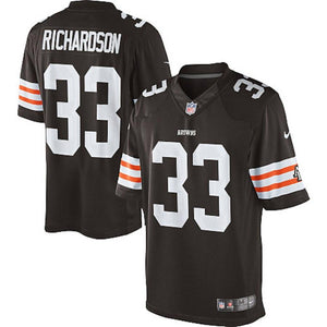 Men's Cleveland Browns Historic Logo Trent Richardson Nike Brown Limited Jersey