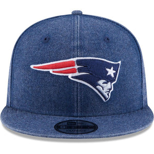 New Era New England Patriots Navy Heathered Rugged 9FIFTY Adjustable Snapback Hat