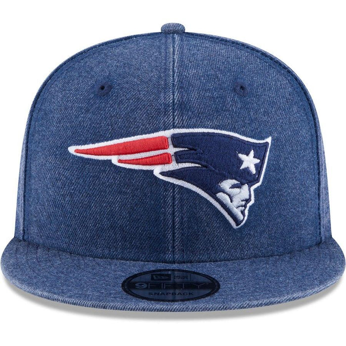 New Era New England Patriots Navy Heathered Rugged 9FIFTY Adjustable Snapback Hat