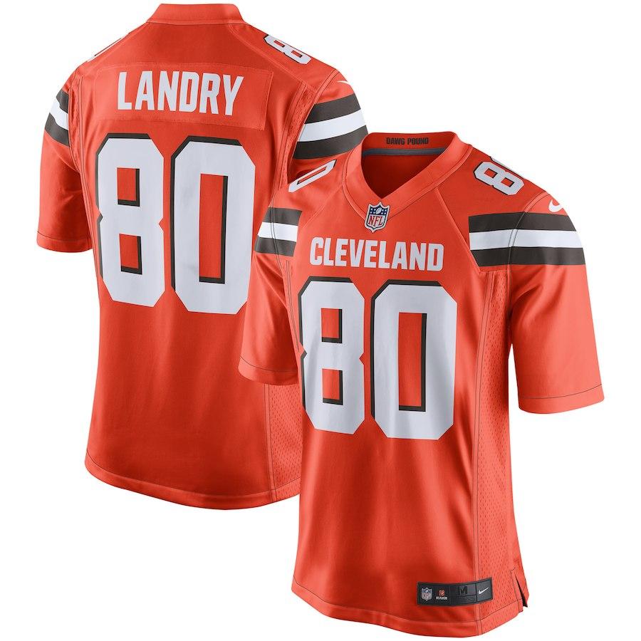 Men's Cleveland Browns Jarvis Landry Nike Orange Player Game Jersey