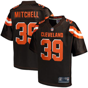 Men's Cleveland Browns Terrance Mitchell NFL Pro Line Brown Big & Tall Player Jersey