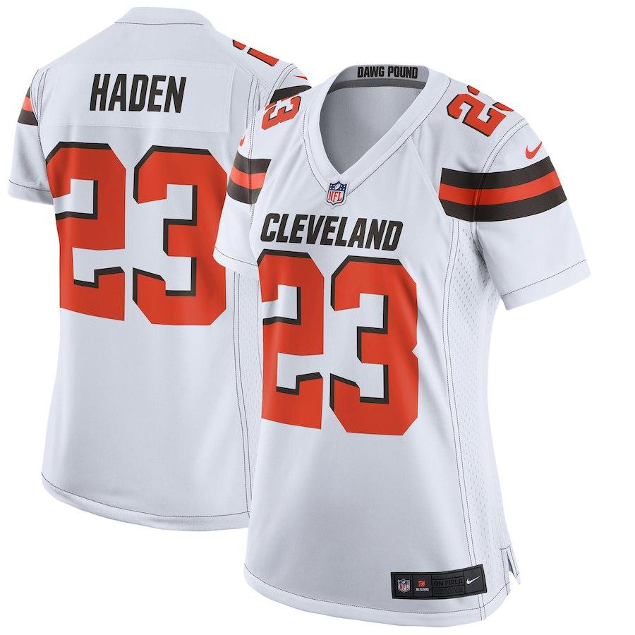 Women's Cleveland Browns Joe Haden Nike Brown Game Jersey