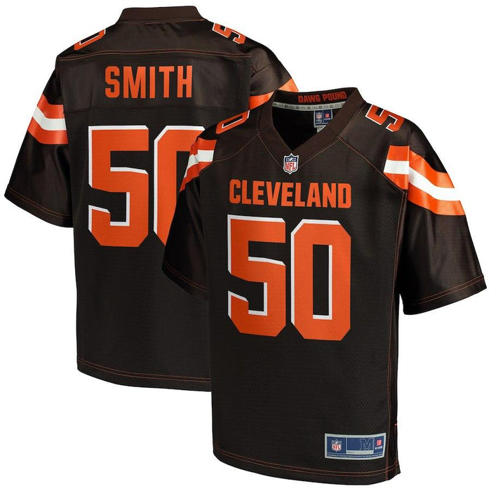 Men's Cleveland Browns Chris Smith NFL Pro Line Brown Player Jersey