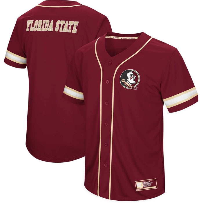 Men's Colosseum Garnet Florida State Seminoles Play Ball Baseball Jersey