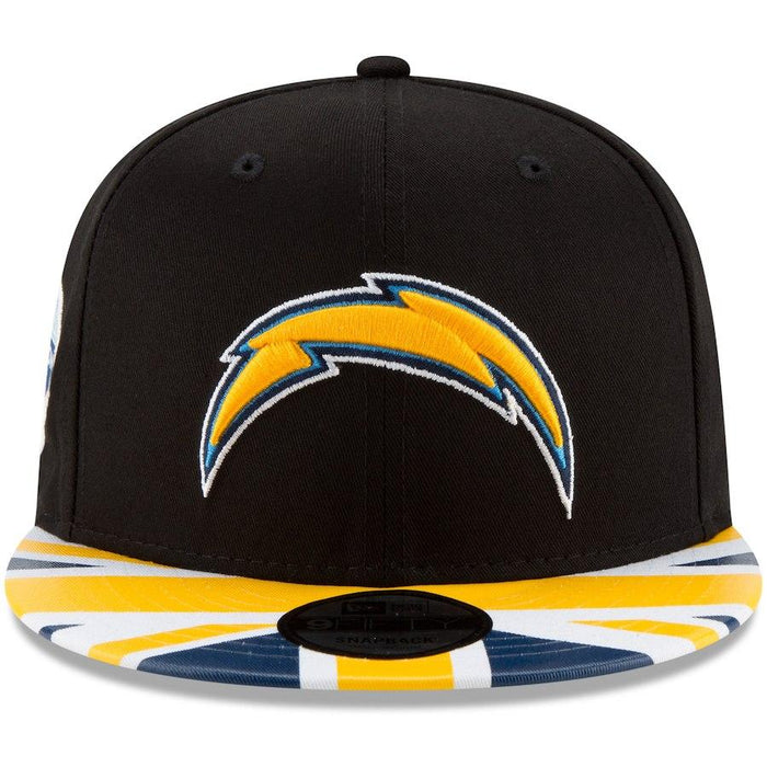 New Era Los Angeles Chargers Black/Gold Union Jack 9FIFTY Adjustable Snapback Hat