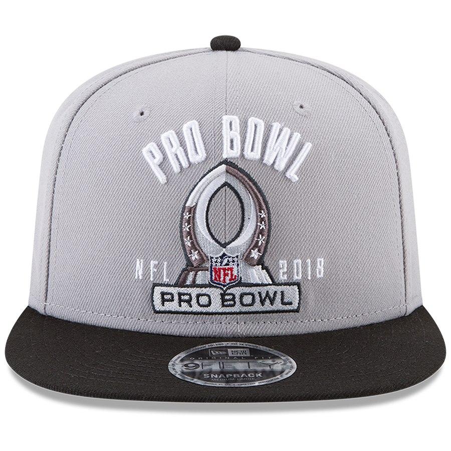 New Era Gray/Black 2018 Pro Bowl Establisher 9FIFTY Adjustable Snapback Hat