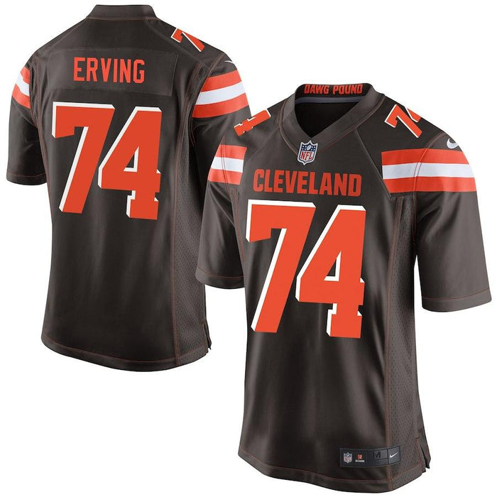 Men's Cleveland Browns Cameron Erving Nike Brown Game Jersey