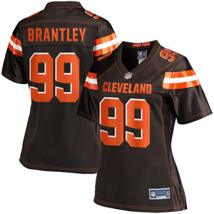 Women's Cleveland Browns Caleb Brantley NFL Pro Line Brown Player Jersey