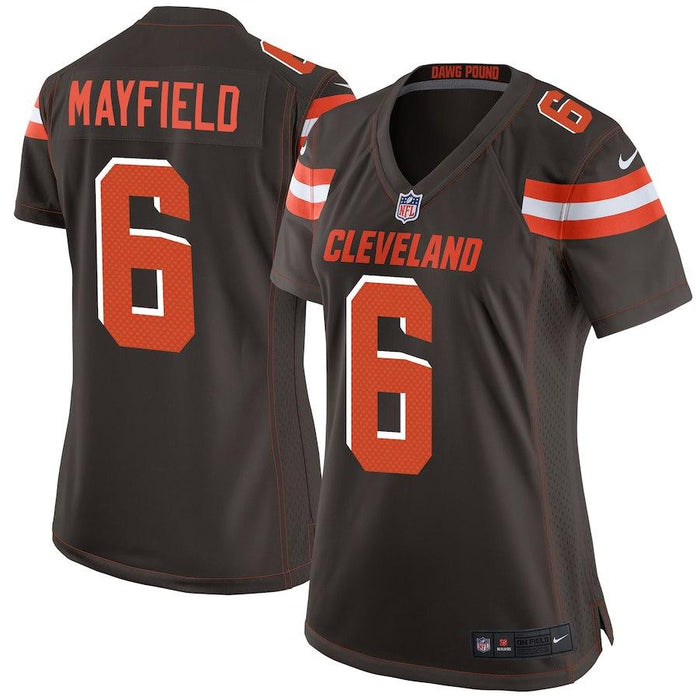 Women's Cleveland Browns Baker Mayfield Nike Brown Game Jersey