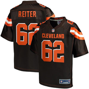 Men's Cleveland Browns Austin Reiter NFL Pro Line Brown Player Jersey