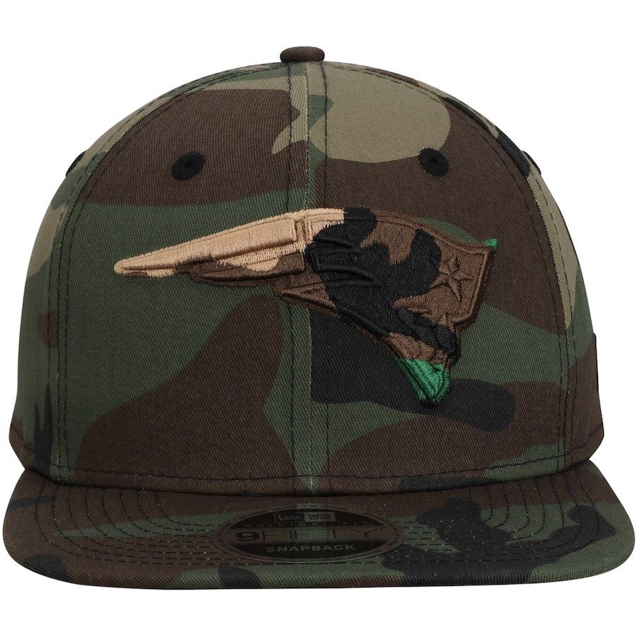 New Era New England Patriots Tonal Woodland Camo Capped 9FIFTY Adjustable Hat