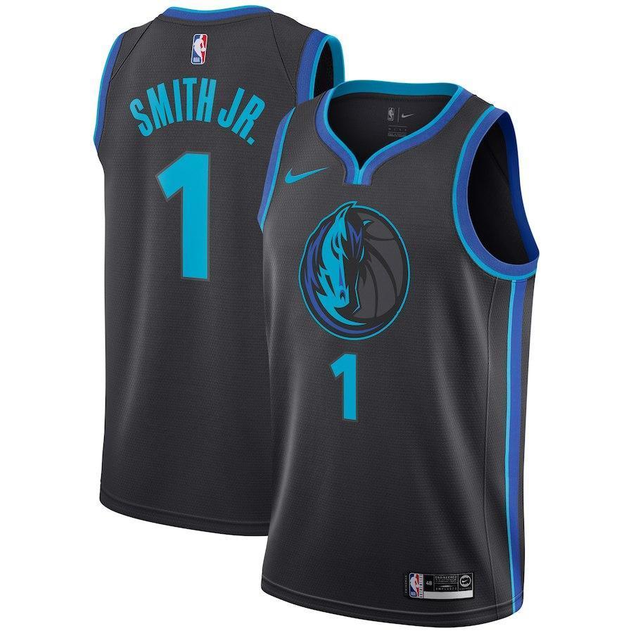 Dennis Smith Dallas Mavericks Anthracite Swingman City Edition Jersey 2018 - 2019