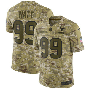 Houston Texans J.J. Watt Camo Jersey 2018 - 2019