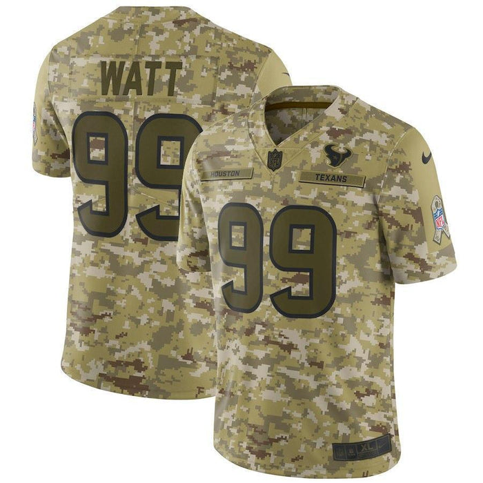 Houston Texans J.J. Watt Camo Jersey 2018 - 2019