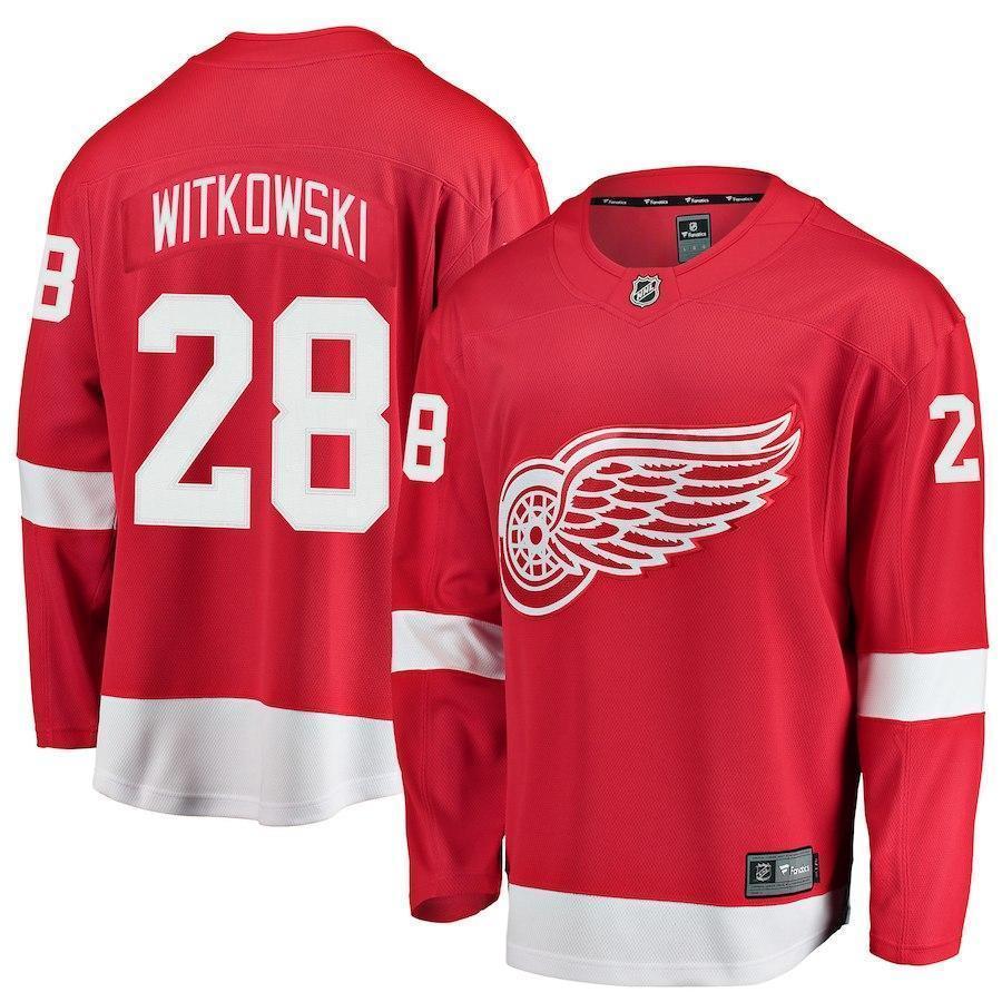 Luke Witkowski Detroit Red Wings Player Swingman Jersey
