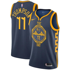 Klay Thompson Golden State Warriors Navy Swingman City Edition Jersey 2018 - 2019