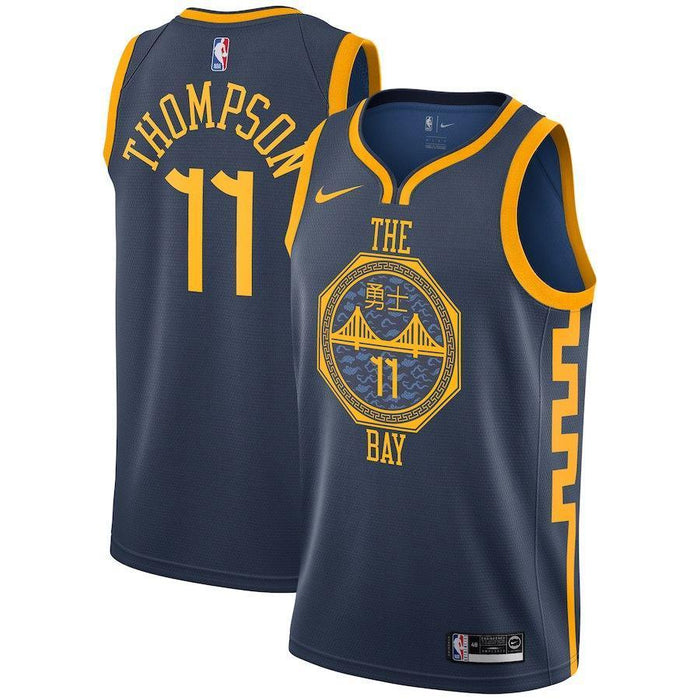Klay Thompson Golden State Warriors Navy Swingman City Edition Jersey 2018 - 2019