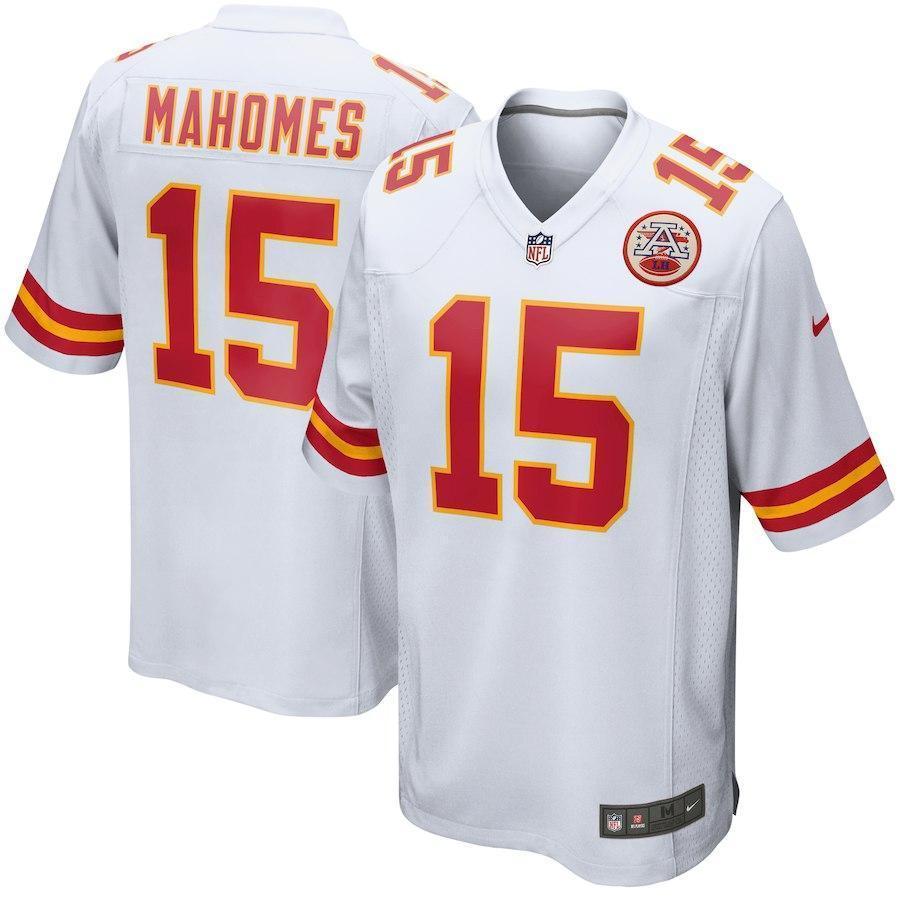 Kansas City Chiefs Patrick Mahomes White Jersey 2018 - 2019