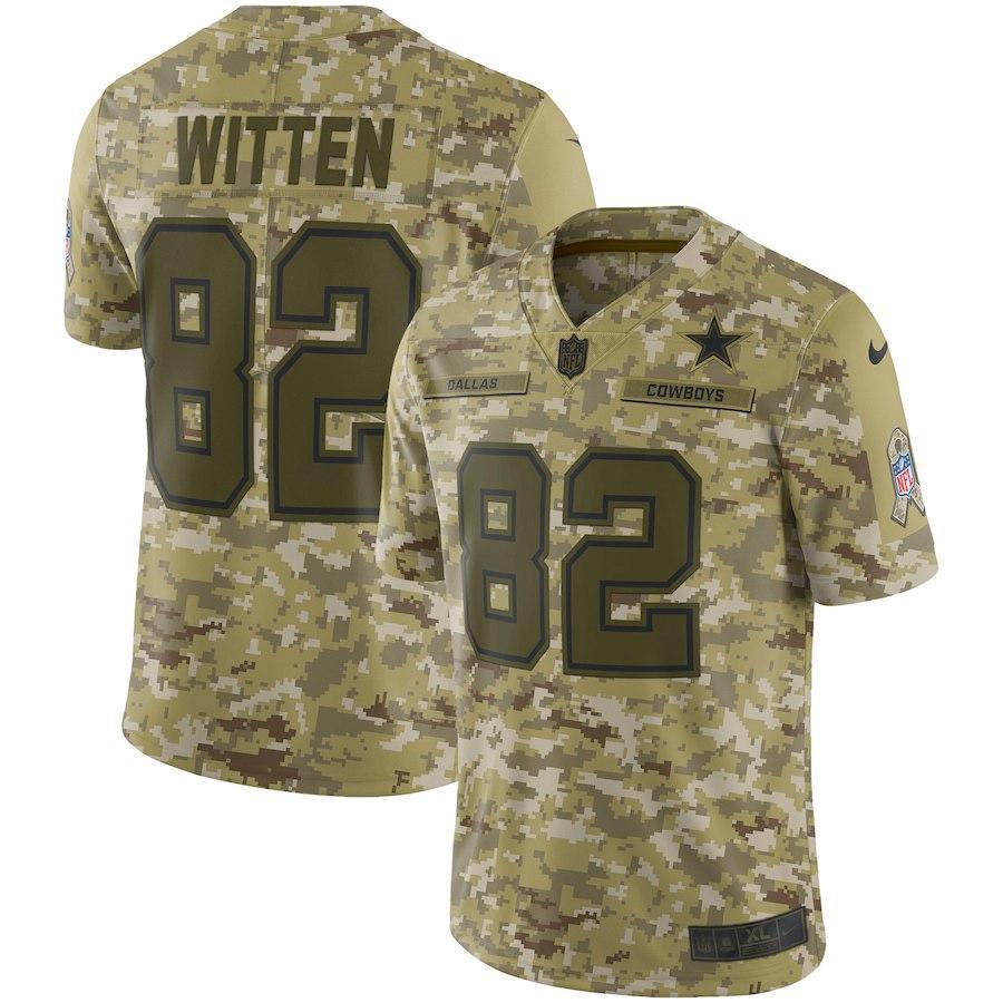 Dallas Cowboys Jason Witten Camo Jersey 2018 - 2019