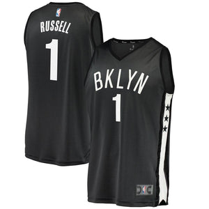 D'Angelo Russell Brooklyn Nets Fast Break Alternate Jersey – Charcoal