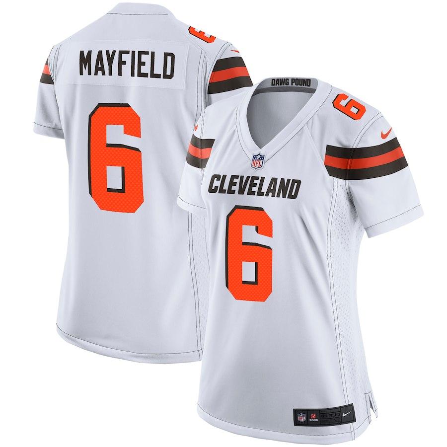 Women's Cleveland Browns Baker Mayfield Nike Brown Game Jersey