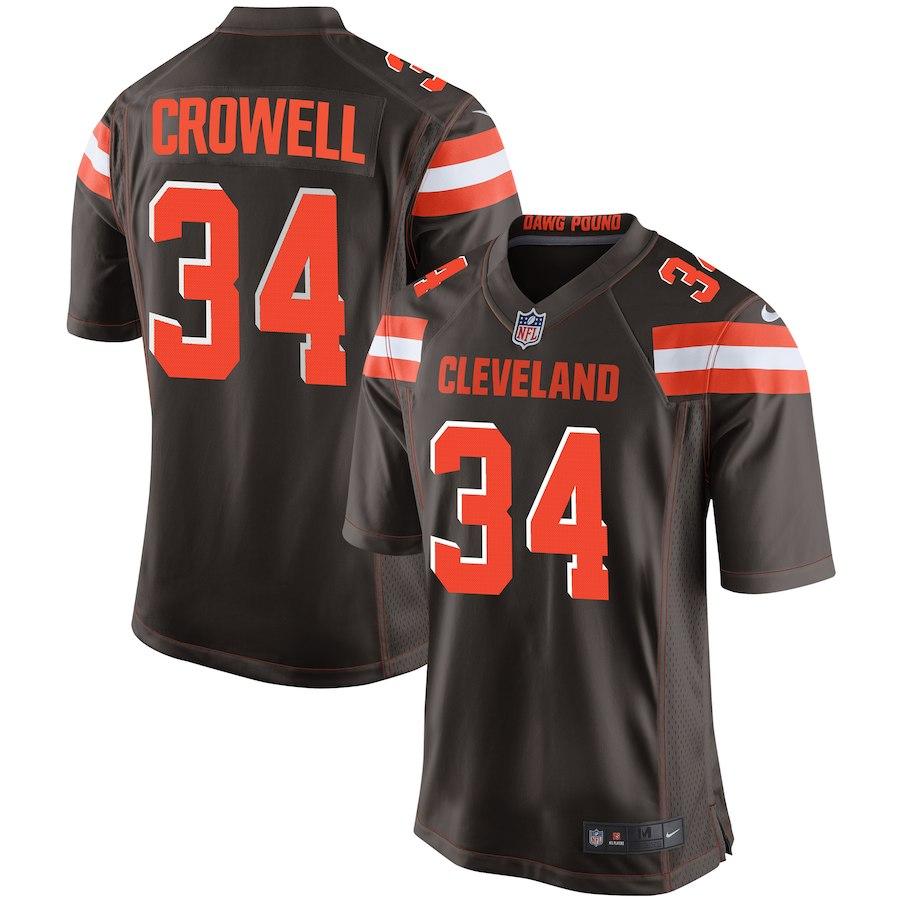 Youth Cleveland Browns Isaiah Crowell Nike Brown Team Color Game Jersey