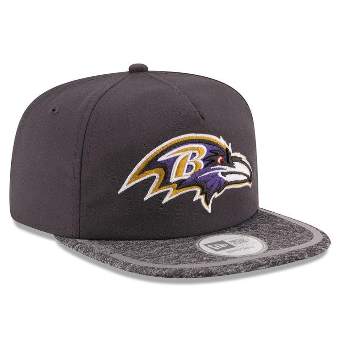New Era Baltimore Ravens Gray On Field Training Camp A-Frame Adjustable Hat
