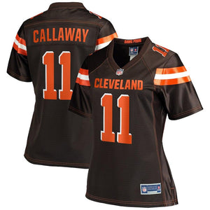 Women's Cleveland Browns Antonio Callaway NFL Pro Line Brown Player Jersey