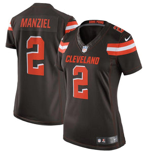 Women's Cleveland Browns Johnny Manziel Nike Brown Limited Jersey