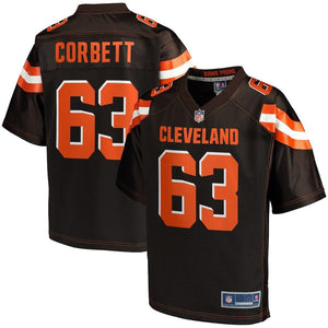 Men's Cleveland Browns Austin Corbett NFL Pro Line Brown Player Jersey