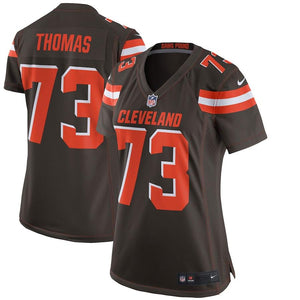Women's Cleveland Browns Joe Thomas Nike Brown Game Jersey