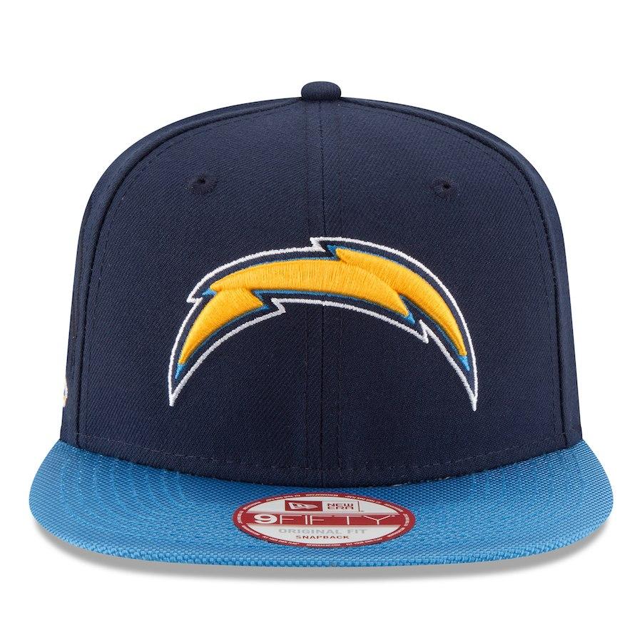 New Era Los Angeles Chargers Navy 2016 Sideline Official Original Fit 9FIFTY Snapback Adjustable Hat