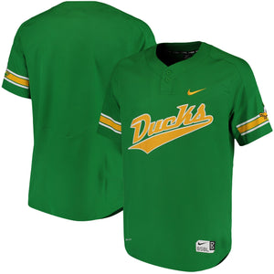 Men's Nike Apple Green Oregon Ducks Two-Button Vapor Performance Baseball Jersey