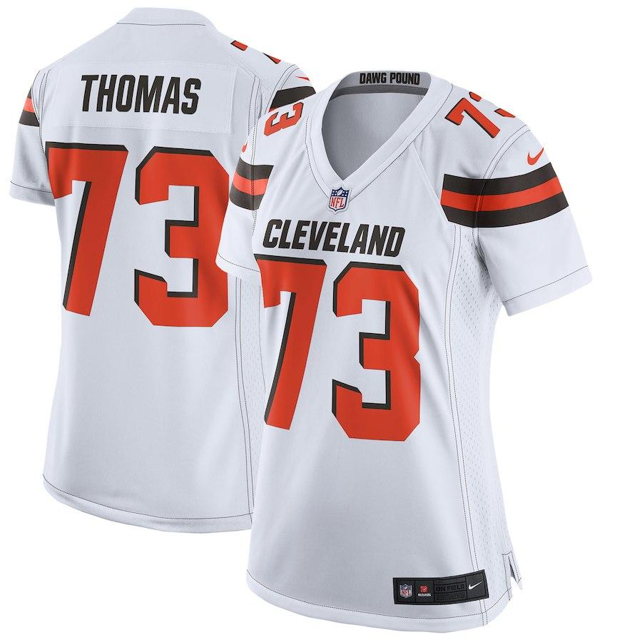 Women's Cleveland Browns Joe Thomas Nike Brown Game Jersey