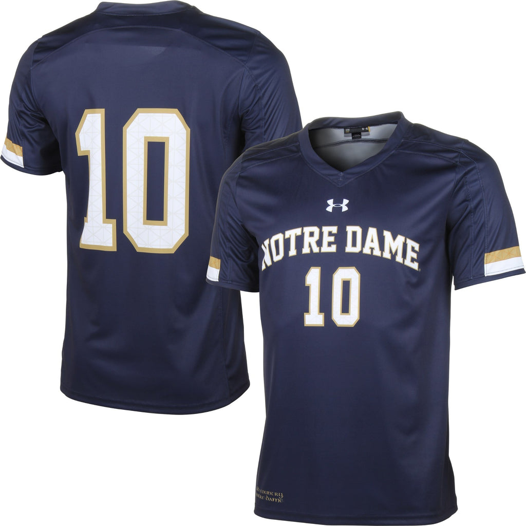 Mens Notre Dame Fighting Irish Under Armour Navy Blue Replica Soccer Jersey