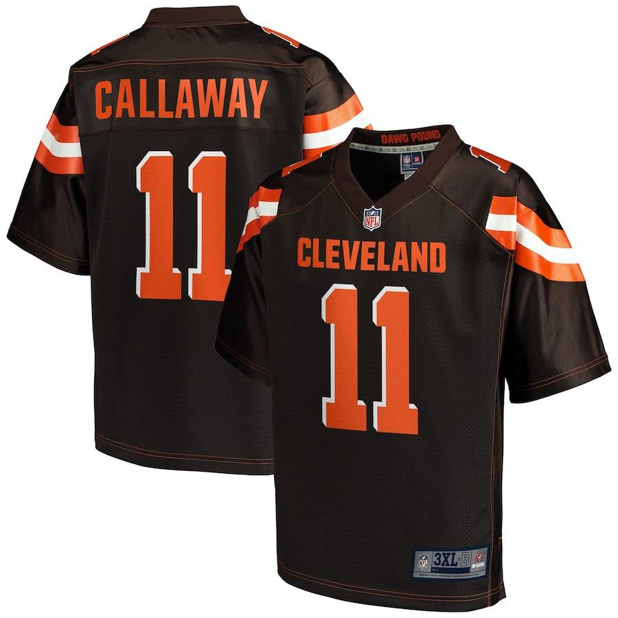 Men's Cleveland Browns Antonio Callaway NFL Pro Line Brown Big & Tall Player Jersey