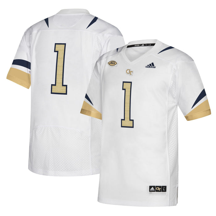 Men's Adidas White Georgia Tech Yellow Jackets Premier Jersey