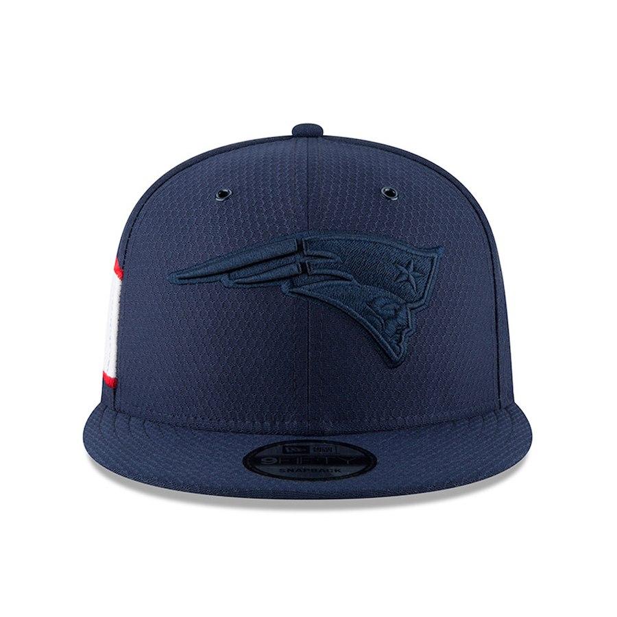 New Era New England Patriots Navy 2018 NFL Sideline Color Rush Official 9FIFTY Snapback Adjustable Hat