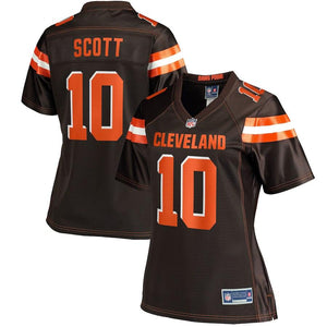 Women's Cleveland Browns DaMari Scott NFL Pro Line Brown Player Jersey
