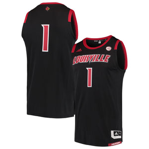 Men's Adidas Black Louisville Cardinals Replica Swingman Jersey