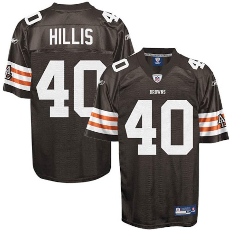 Reebok Peyton Hillis Cleveland Browns Historic Logo Youth Replica Jersey - Brown
