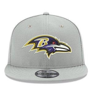 New Era Baltimore Ravens Gray Crafted in the USA 9FIFTY Adjustable Hat