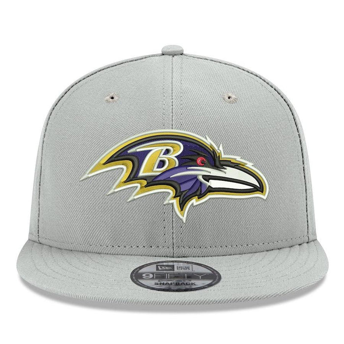 New Era Baltimore Ravens Gray Crafted in the USA 9FIFTY Adjustable Hat