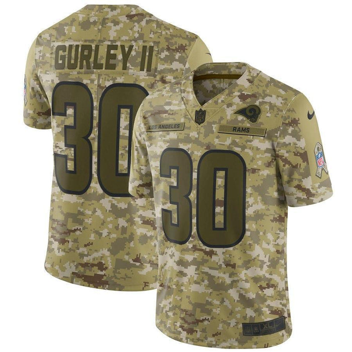 LOS ANGELES RAMS TODD GURLEY II CAMO JERSEY 2018 - 2019