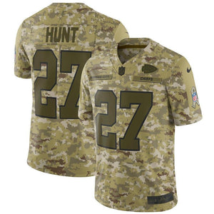 Kansas City Chiefs Kareem Hunt Camo Jersey 2018 - 2019